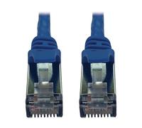 Tripp Lite Cable Ethernet Cat6a 10G, Cable de conexión de Red STP Delgado Moldeado sin enganches (RJ45 M/M), Azul, 1 pie / 0,3 Metros, garantía del Fabricante (N262-S01-BL)
