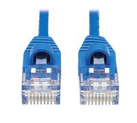 Tripp Lite Cable Ethernet Cat6a 10G, sin enganches Moldeado Delgado UTP Network Patch Cable (RJ45 M/M), Azul, 20 pies (N261-S20-BL)