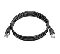 Tripp Lite Cable Ethernet Cat6a, cable de conexión certificado 10G, sin enganches, cable de Ethernet STP PoE blindado, 6 pies, negro (N262-006-BK)
