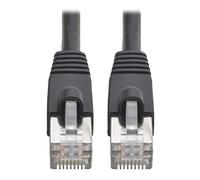Tripp Lite Cable Ethernet Cat6a (M/M), Cable blindado Cat6a, Cable de conexión de Red STP, 10 Gbps, PoE, Negro, 32 pies (N262-035-BK)