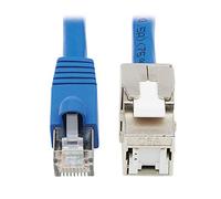 Tripp Lite Cable Jack Keystone Cat6 Blindado PoE+ M/F Azul 18in (N237A-F18N-WHSH)