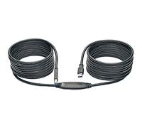 Tripp Lite Cable Repetidor Activo USB 3.0 SuperSpeed (AB M/M), 7.62 m [25 pies] - Cable USB (7.62 m [25 pies], 8 m, 3.0 (3.1 Gen 1), USB A, USB B, Macho/Macho, Negro)