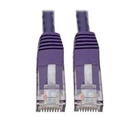 Tripp Lite CAT6 CAT5E Cable de conexión Moldeado Gigabit RJ45 m/m 550 MHz Morado 10 ft 10 '(N200 - 010-pu)