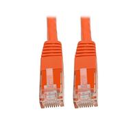 Tripp Lite CAT6 CAT5E Cable de conexión Moldeado Gigabit RJ45 MM 550 MHz Naranja 15 ft 15 '(N200 - 015-or)