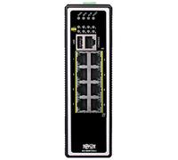 Tripp Lite Conmutador Industrial Ethernet PoE+ Gigabit administrado de 8 Puertos de Capa 2, Puertos RJ45 de 10/100/1000 Mbps, Montaje DIN, Potencia de 30 W a través de Ethernet+, Rango de Temperatura