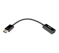 Tripp Lite Convertidor Activo DisplayPort 1.2 a HDMI, DisplayPort a HDMI (M/H), HDCP, 4K x 2K @ 30 Hz / 1080p @ 60 Hz, 152 mm [6"] - Adaptador para cable (DisplayPort a HDMI (M/H), HDCP, 4K x 2K @ 30 Hz / 1080p @ 60 Hz, 152 mm [6"], DisplayPort, HDMI, Male connector / Female connector, 0,15 m, Negro)