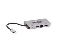 Tripp Lite Estación de Acoplamiento USB C 4K Concentrador USB HDMI VGA GbE Pd Carga Gris (U442-Dock6-Gy)
