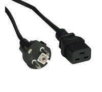 Tripp Lite IEC-320-C19 - SCHUKO CEE 7/7, 8ft. - Cable (8ft., C19 Coupler, CEE7/7 Schuko, Macho/Hembra, 250V, 16A) Negro