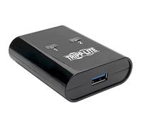 Tripp Lite Interruptor USB de 2 Puertos, Interruptor periférico USB 3.0, supervelocidad de 5 Gbps, Negro, 3 años de garantía (U359-002)