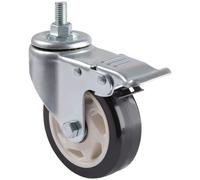 Tripp Lite Juego de Ruedas de Bloqueo para carritos de TV y Monitor rodantes, Resistente, giratoria, 4 Pulgadas de diámetro, 4 Ruedas