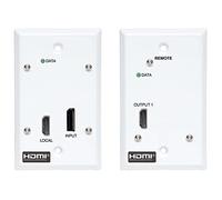 Tripp Lite Kit Extensor DisplayPort a HDMI sobre Cat6, Placa de Pared, 4K 60 Hz, 4:4:4, PoC, HDCP 2.2, 255 pies (255 pies)