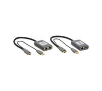Tripp Lite Kit Extensor HDMI sobre Cat6 de Larga Distancia, 4K @ 60Hz, 1 Puerto, se extiende hasta 70 Metros, Cadena de Margarita de hasta 280 m, Cumple con la TAA (B127U-111-PHPH)