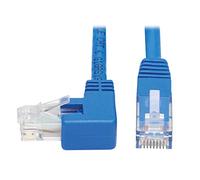 Tripp Lite Le ft. Angle - Cable Ethernet Cat6, cable de conexión de red UTP moldeado Gigabit, azul, 20 pies (N204-020-BL-LA)