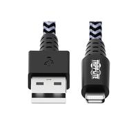 Eaton Cable USB a Lightning M100-003-HD resistente trenzado MFi 1 m Negro para iPhone, iPad y iPod