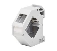 Tripp Lite Módulo de Montaje de Conectores Keystone de Carril DIN, Cubierta Izquierda de plástico y Resorte de Contacto de Puesta a Tierra, se Fija a riel DIN de 35 mm, Cumple con TAA, garantía del