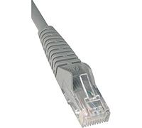 Tripp Lite N201-003-WH - Cable de conexión Gigabit (categoría 6, sin enganches, moldeado), color blanco