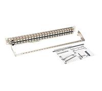 Tripp Lite N254-048-SH-6A - Panel de Conexiones (48 Puertos, 1U, apantallado, Cat6a, STP, RJ45, Ethernet, TAA)