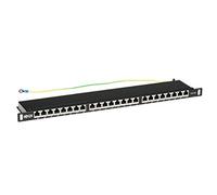 Tripp Lite Panel de conexión Cat6a de 24 puertos blindado de alta densidad doble IDC 0.5URM (N252A-024-HUSHK)