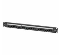 Tripp Lite Panel de conexión Compatible con Cat5 / Cat5e PoE+ de 24 Puertos 110/Krone 568A/B RJ45 1URM TAA de Montaje en Rack (N052-P24)