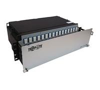 Tripp Lite Panel de Fibra precargado, 16.4 pies / 5 Metros, Montaje en Rack 3U, 48x12F MTP/MPO-APC 4xLC F/F OS2 Fibra monomodo (N48S-48M8L4-05)