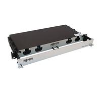 Tripp Lite Panel de Fibra precargado, 20 Metros, Montaje en Rack 1U, 2 Cables de Fibra multimodo MTP/MPO-PC 24F Trunk OM4 de 3 x 8F (N48M-2M3X8M-20)