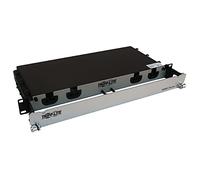 Tripp Lite Panel de Fibra precargado, 20 Metros, Montaje en Rack 1U, 2 Cables MTP/MPO de 24 F a 12 Cables de Fibra multimodo LC F/M OM4 (N48M-2M24L12-20)