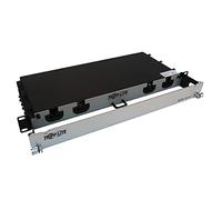 Tripp Lite Panel de Fibra precargado, 20 Metros, Montaje en Rack 1U 2x12F MTP/MPO-APC a 4xLC F/M OS2 Fibra monomodo (N48S-2M8L4-20)