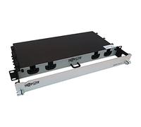 Tripp Lite Panel de Fibra precargado, 32.8 pies, Montaje en Rack 1U, 2 Cables MTP/MPO de 24 F a 12 Cables de Fibra multimodo LC F/M OM4 (N48M-2M24L12-10)