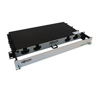 Tripp Lite Panel de Fibra precargado, 32.8 pies, Montaje en Rack 1U, 2 x 12 LC/LC M/M 24F Tronco OS2 Fibra monomodo (N48S-2L24L-10)