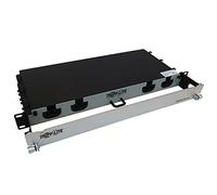 Tripp Lite Panel de Fibra precargado, 32.8 pies, Montaje en Rack 1U, 4 Cables de Fibra multimodo MTP/MPO-PC 4X LC F/M OM4 (N48M-4M8L4-10)