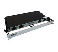 Tripp Lite Panel de Fibra precargado, 32.8 pies, Montaje en Rack 1U, 4X 8X LC/LC M/M 16F Tronco OS2 Fibra monomodo (N48S-4L16L-10)
