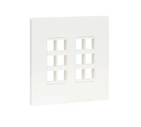Tripp Lite Placa de Pared Keystone 12Port Cat5e/Cat6/Cat6a USB HDMI DisplayPort (N080-212)