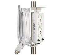 Tripp Lite PSCLAMP Blanco 1 Pieza(s) Abrazadera y Brida - Ranuras para Cables y Abrazaderas (Blanco, 1,43 kg, 1 Unidad)