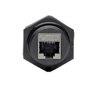 Tripp Lite RJ45 Acoplador de mamparo Cat5/Cat6 F/F blindado Industrial Dust Cap (N206-BC01-IND)
