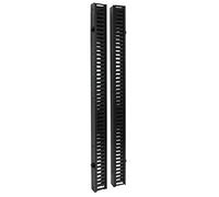 Tripp Lite SmartRack 1,8 m de Dedo Doble de Cables Vertical Administrador del conducto con la Carcasa de Montaje sin Herramientas - Negro