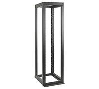 Tripp Lite SmartRack (50U) Heavy Duty 4-Post Open Frame Rack (Negro) para Equipos de Rack de Red Segura