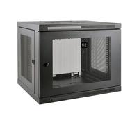 Tripp Lite SmartRack 9U SRW9UDP - Gabinete de rack perfil bajo, profundidad conmutador-Plus, negro
