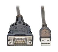 Tripp Lite U209-30N-IND Cable Serie Negro 0,76 m USB A (MALE) DB9 (MALE) - Cables serie (Negro, 0,76 m, USB A (MALE), DB9 (MALE), Male connector/Male connector, CE, FCC, RoHS, REACH, WEEE)