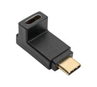 Tripp Lite U420-000-F-UD Adaptador USB-C a USB-C (Tipo-C), ángulo Recto, USB 3.1, Gen 2, 10 Gbps, 3A Rating, Thunderbolt 3, M/F