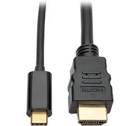 Tripp Lite U444-003-H Cable Adaptador USB-C (Tipo-C) a HDMI 4K, USB 3.1 Gen 1, Compatible con Thunderbolt 3, 4K x 2K @30Hz, M/M, 0.91m