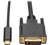 Tripp Lite U444-006-D Cable Adaptador USB-C (Tipo-C) a DVI, USB 3.1 Gen 1, Compatible con Thunderbolt 3, 1920 x 1080 (1080p), M/M, 1,83 m