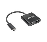 Tripp Lite U444-06N-H4B-C Adaptador USB-C (Tipo-C) a HDMI con Carga PD, USB 3.1 Gen 1, Compatible con Thunderbolt 3, 4K x 2K @ 30 Hz, Negro