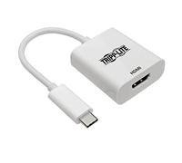 Tripp Lite U444-06N-HD4K6W adaptador de cable USB-C 3.1 Gen 1 HDMI 2.0a Blanco - Adaptador para cable (USB-C 3.1 Gen 1, HDMI 2.0a, Male connector / Female connector, Blanco)