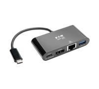 Tripp Lite Adaptador multipuerto USB-C a HDMI USB Tipo C a HDMI, Carga PD de 60 W, Negro (U444-06N-HGUB-C)