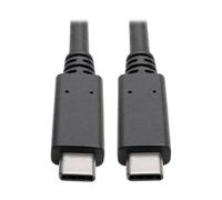 Tripp Lite – Cable USB‑C U420-003-G2-5A – USB 3.1 Gen 2 10 Gbps 5 A 20 V (100 W) M/M 3 ft