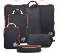 TRIPPED Travel Gear - Cubos de embalaje grandes para viajes, cubos de compresión extragrandes, organizadores de equipaje, juego de 7 piezas, ultraligeros, expandibles/bolsas de compresión para ropa