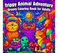 Trippy Animal Adventure Coloring Book for Adults: Groovy Psychedelic Animals for Relaxation & Stress Relief