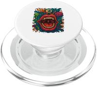 Trippy Art Surrealista Cara Loca Boca Alternativa Moda PopSockets PopGrip para MagSafe