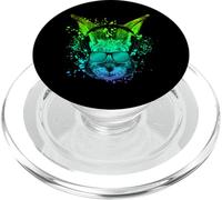 Trippy Bunny Producto DJ Ravers EDM Techno Conejo psicodélico PopSockets PopGrip para MagSafe