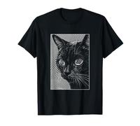 Trippy Cat Pastel Goth Gothic Grunge Alt Punk Weirdcore Camiseta